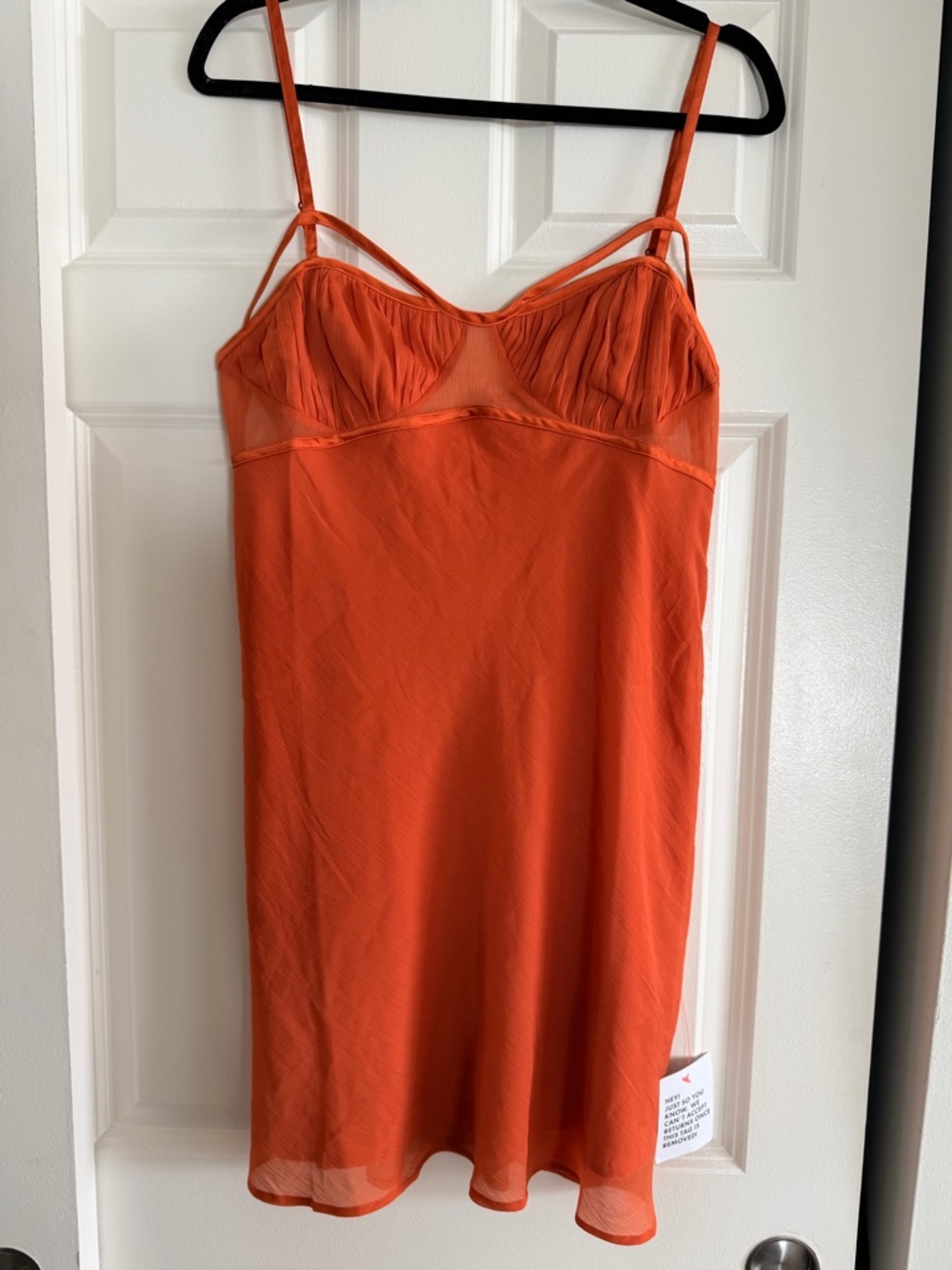 ASOS Orange Slip Dress, size 10